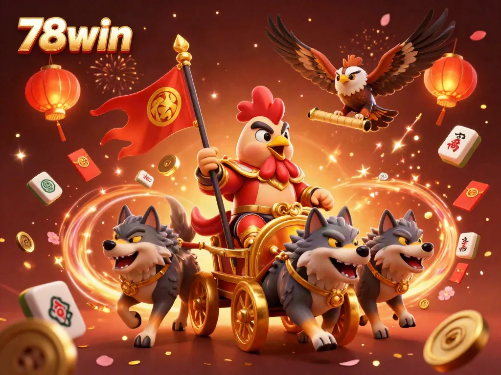 Experience thrilling gameplay with 78win's dynamic characters in a vibrant online casino setting.