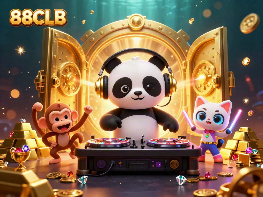 Explore thrilling gameplay at 88CLB with engaging characters surrounded by dazzling casino elements.