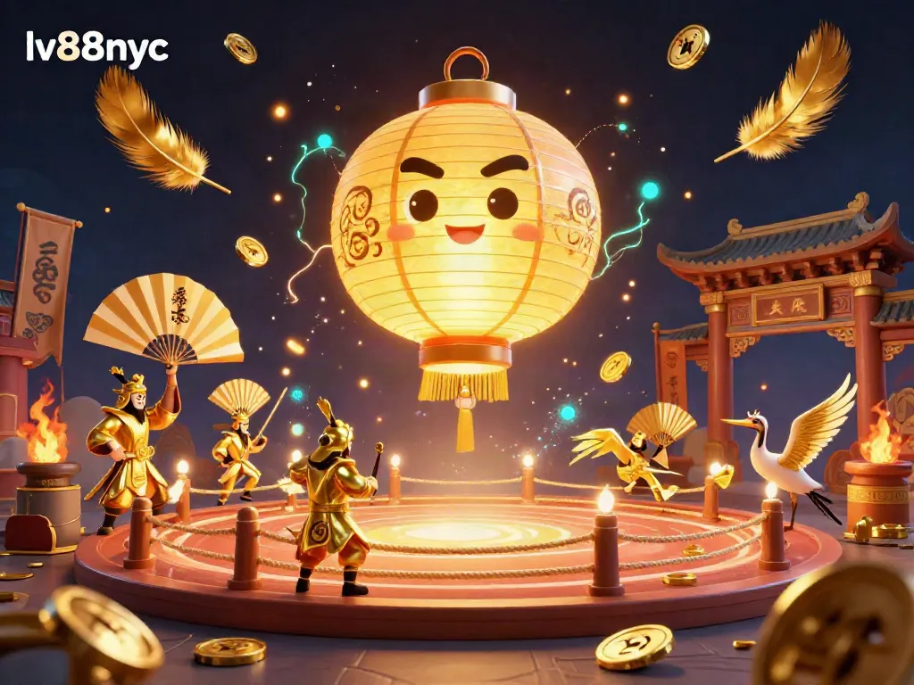 Experience the vibrant energy of lv88nyc with its golden lantern spirit and dynamic casino elements.