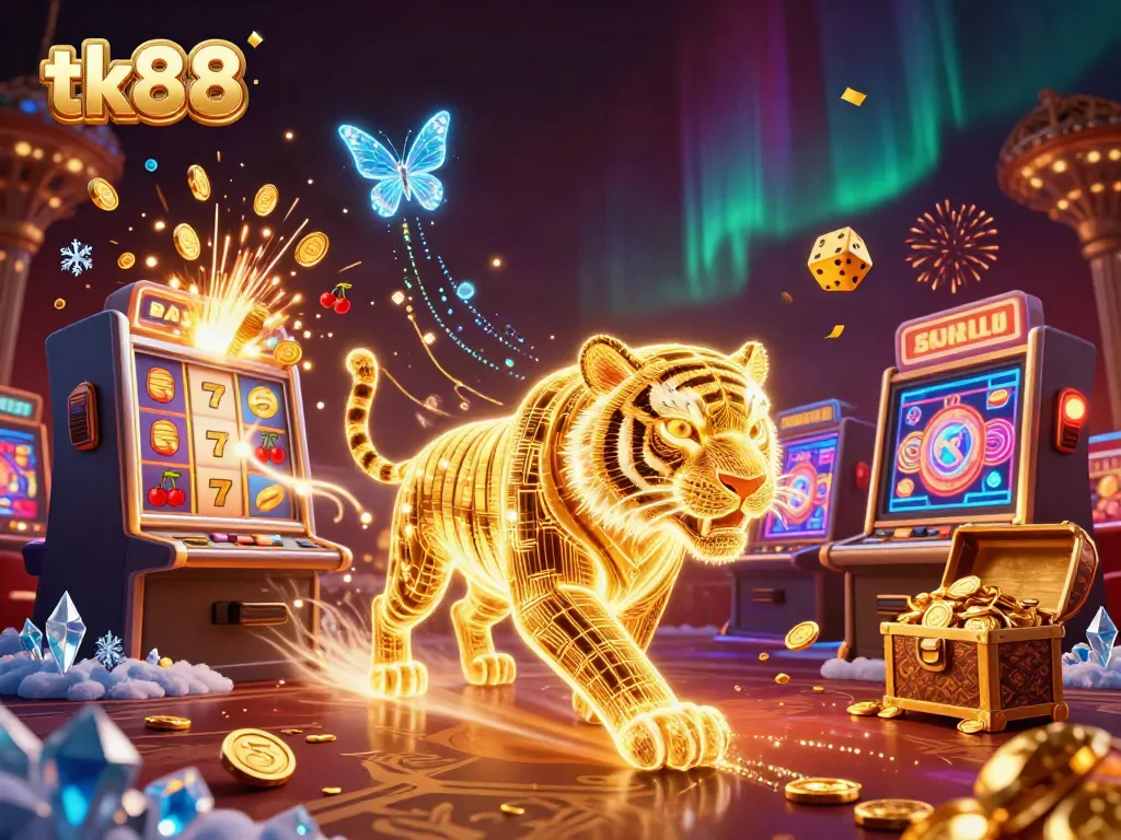 Experience the thrill of tk88 with a vibrant digital casino landscape exploding with winnings.