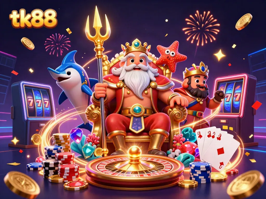Engage with tk88 as Neptune rules a vibrant casino ocean, full of shimmering delights and gaming excitement.