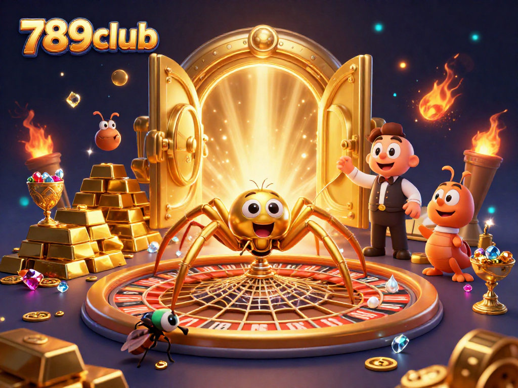 Experience thrilling gameplay at 789club with the golden roulette wheel and dynamic betting action.