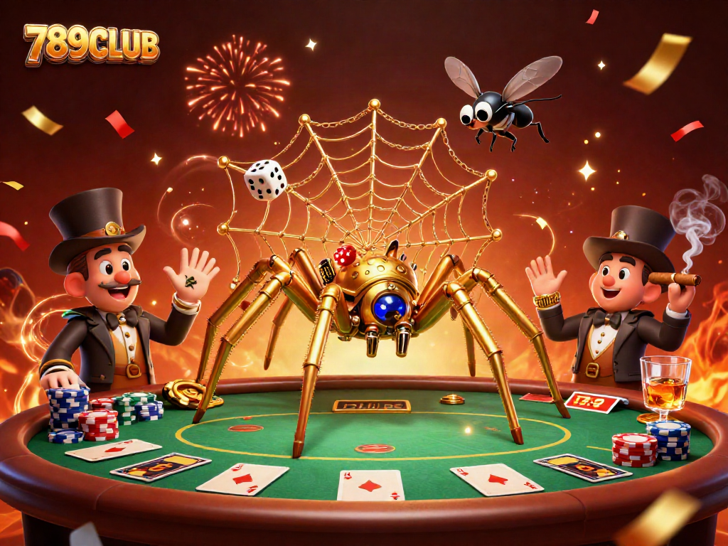 Engage in the thrilling world of 789CLUB with a dynamic steampunk casino theme filled with poker elements.